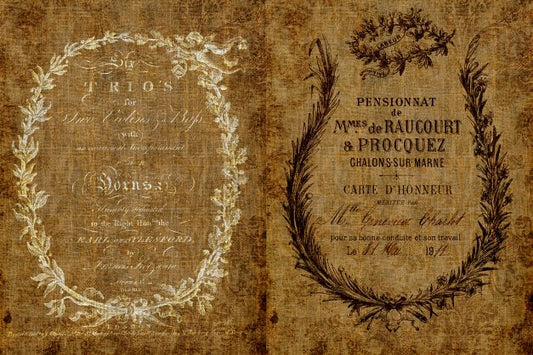 Ephemeral Burlap - Roycycled Decoupage Paper