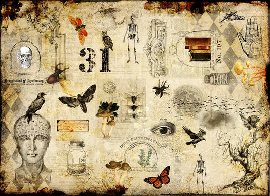 Halloween Masterboard #2 - Roycycled Decoupage Paper