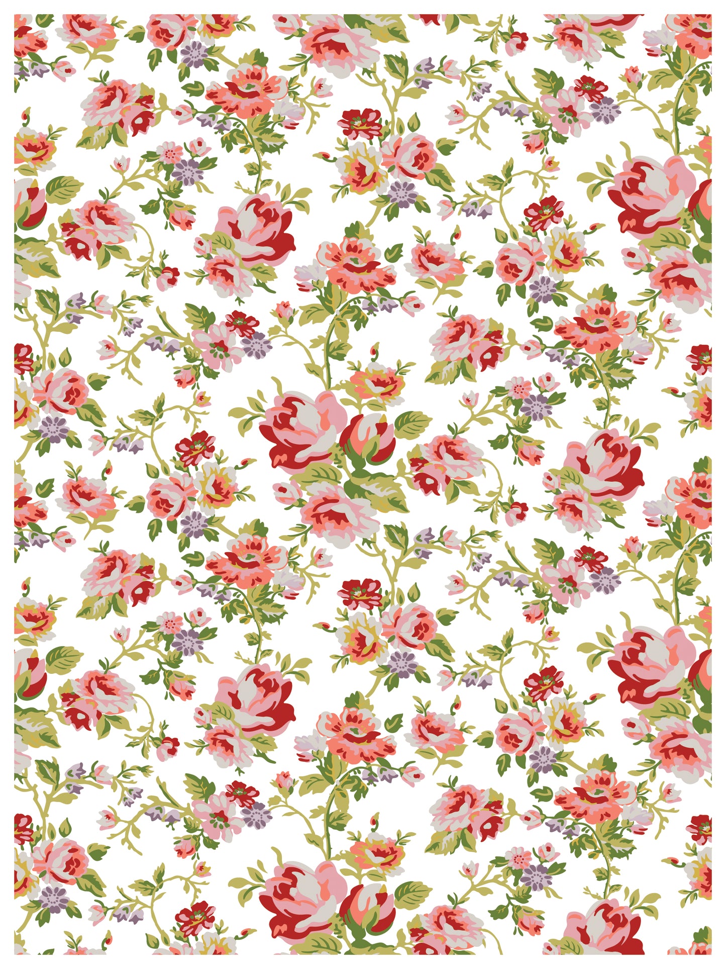 Ditsy Blooms IOD Paint Inlay 12x16 - Limited Edition