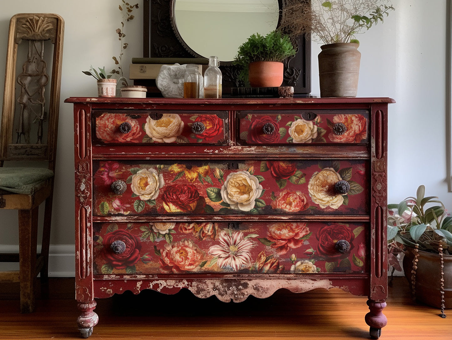 Collage de Fleurs - IOD Transfer