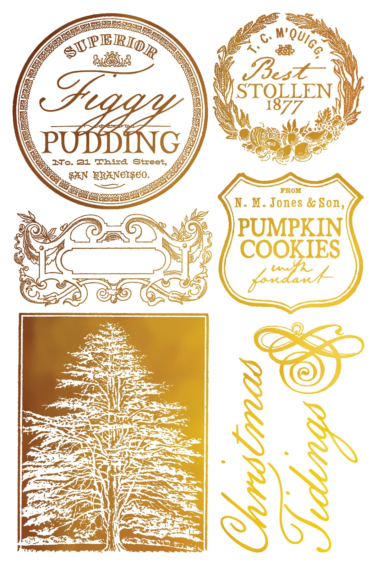 Figgy & Flourish - IOD Foil Transfer 8x12 - 2025 Holiday