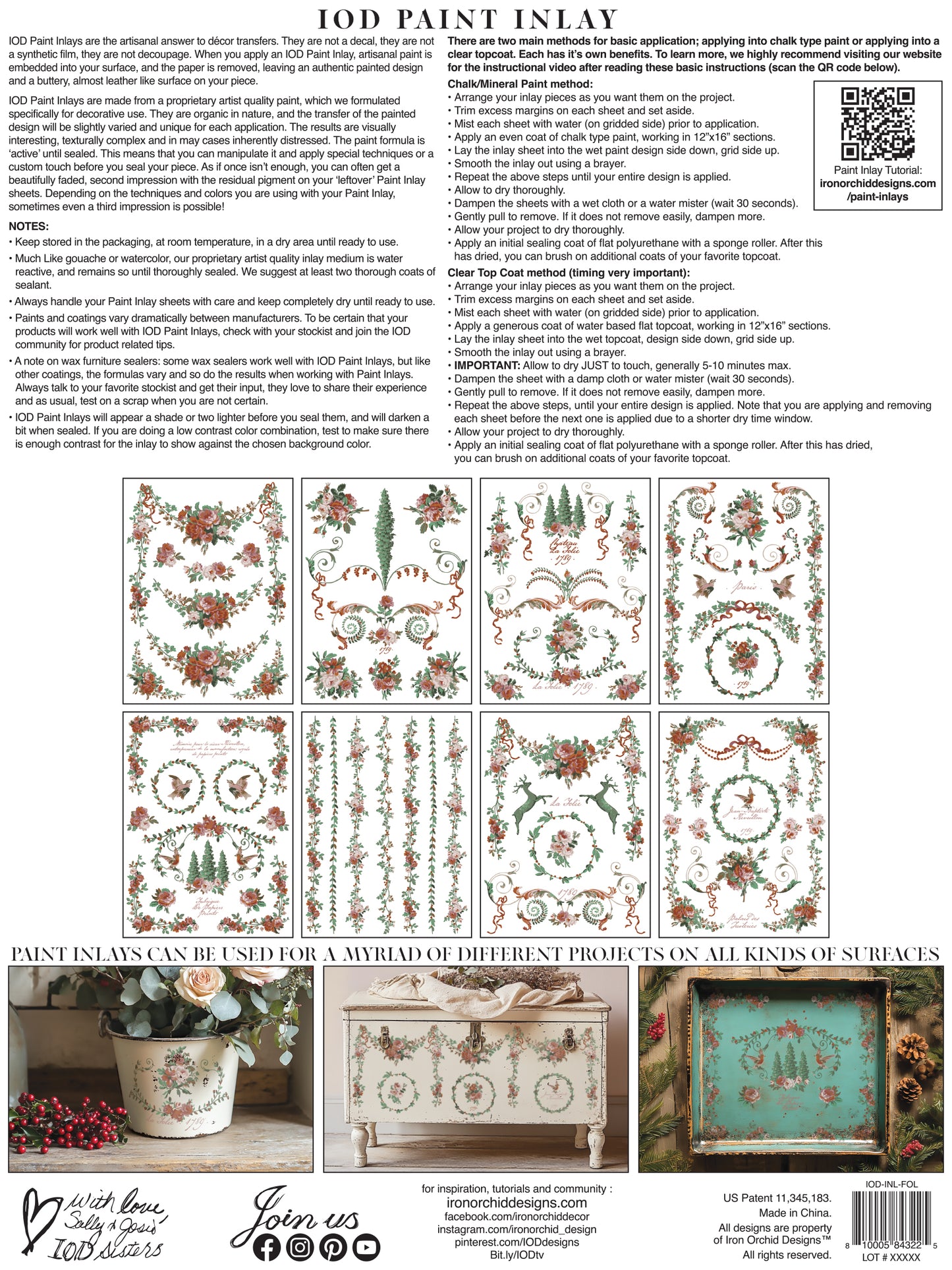 La Folie - IOD Paint Inlay 12x16 - 2025 Holiday