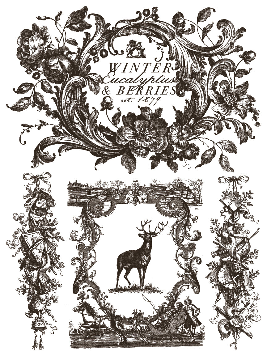 Twelfth Night - IOD Paint Inlay 12x16 - 2025 Holiday