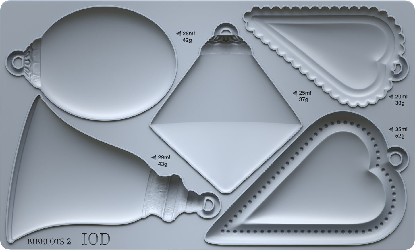 Bibelots 2 - IOD Decor Mould 6x10 - 2025 Holiday