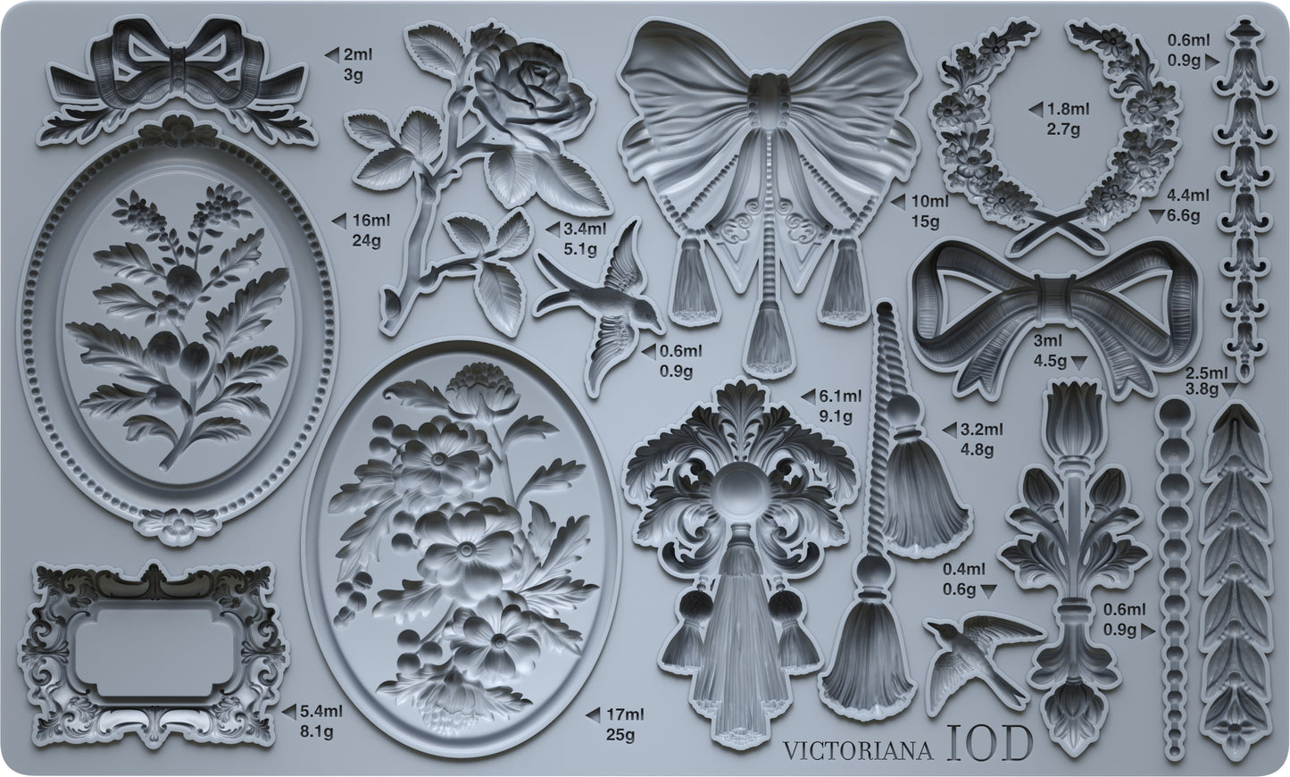 Victoriana - IOD Decor Mould 6x10 - 2025 Holiday