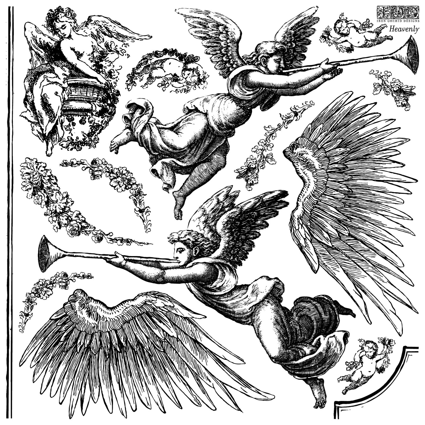 Heavenly - IOD Decor Stamp (Retired Nov 2024)