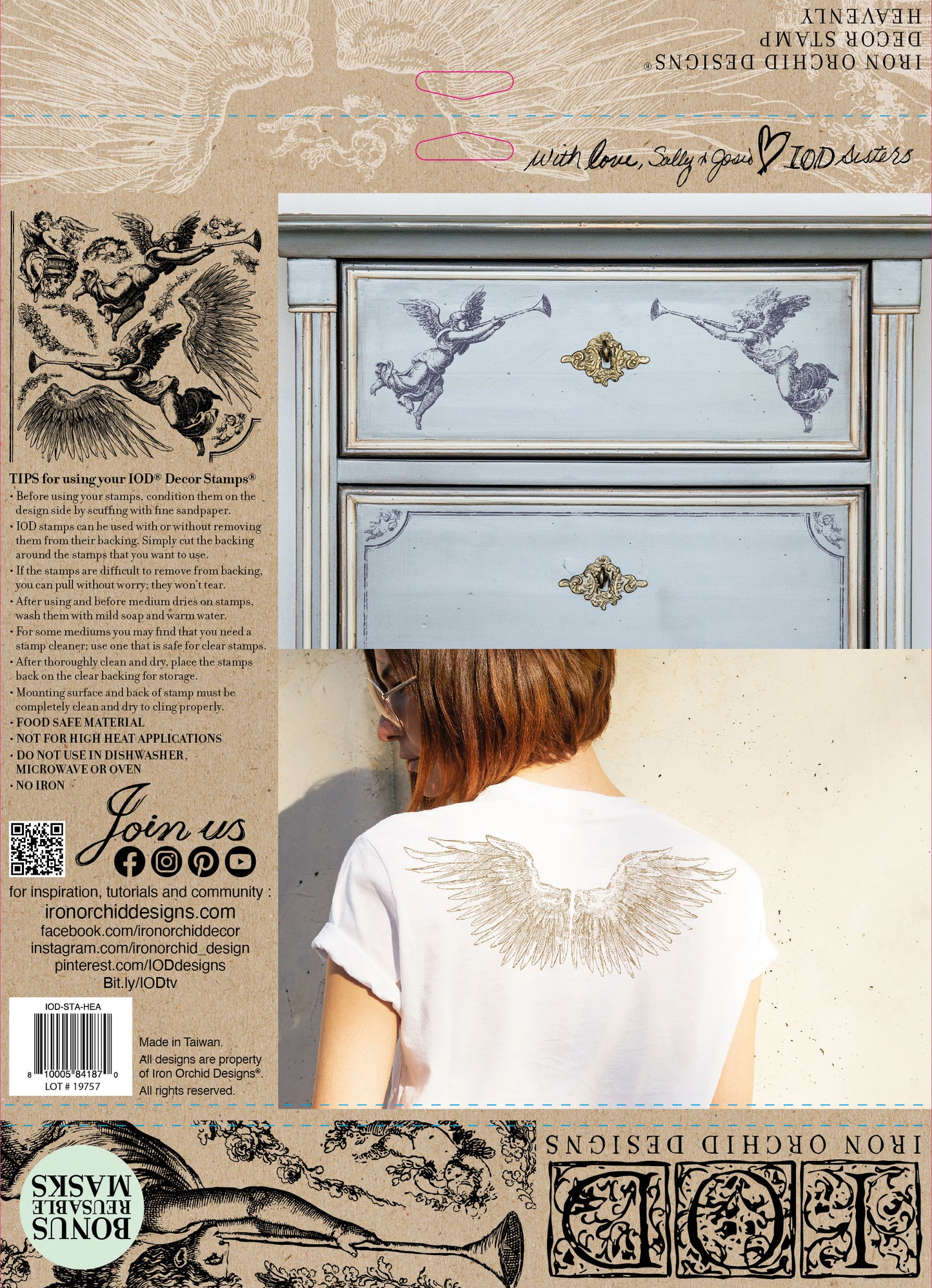 Heavenly - IOD Decor Stamp (Retired Nov 2024)