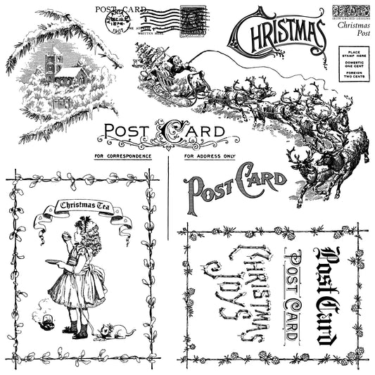 Christmas Post - IOD Decor Stamp 12x12 - 2025 Holiday