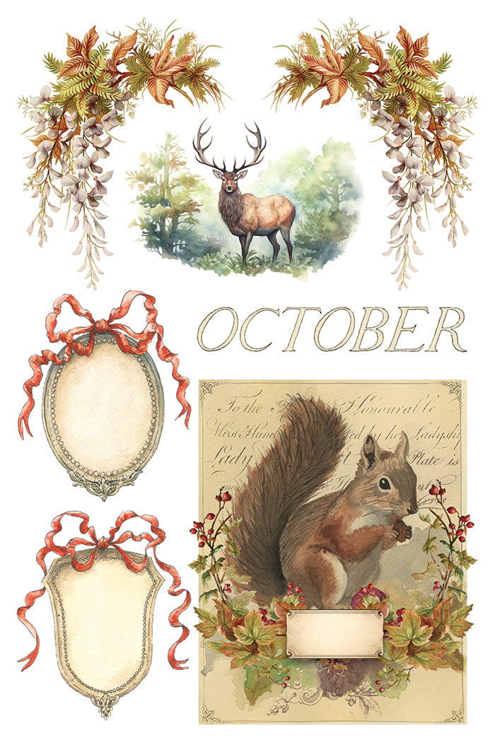 Santa's Hollow - IOD Decor Transfer 8x12- 2025 Holiday
