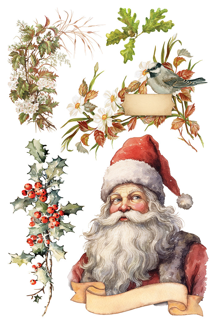 Santa's Hollow - IOD Decor Transfer 8x12- 2025 Holiday