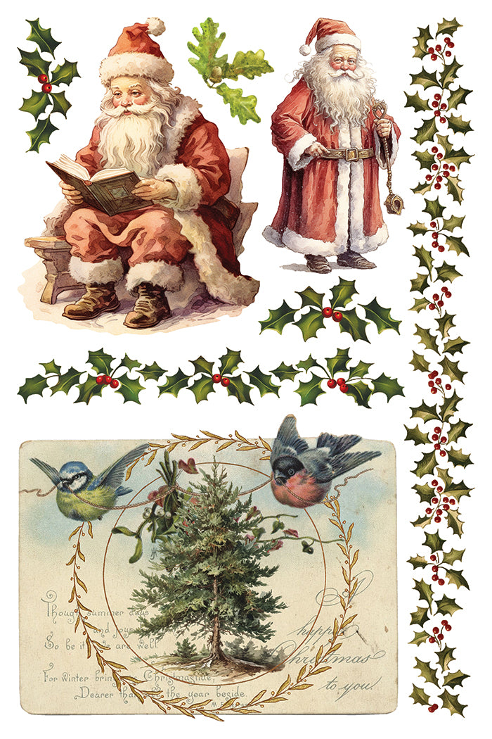 Santa's Hollow - IOD Decor Transfer 8x12- 2025 Holiday