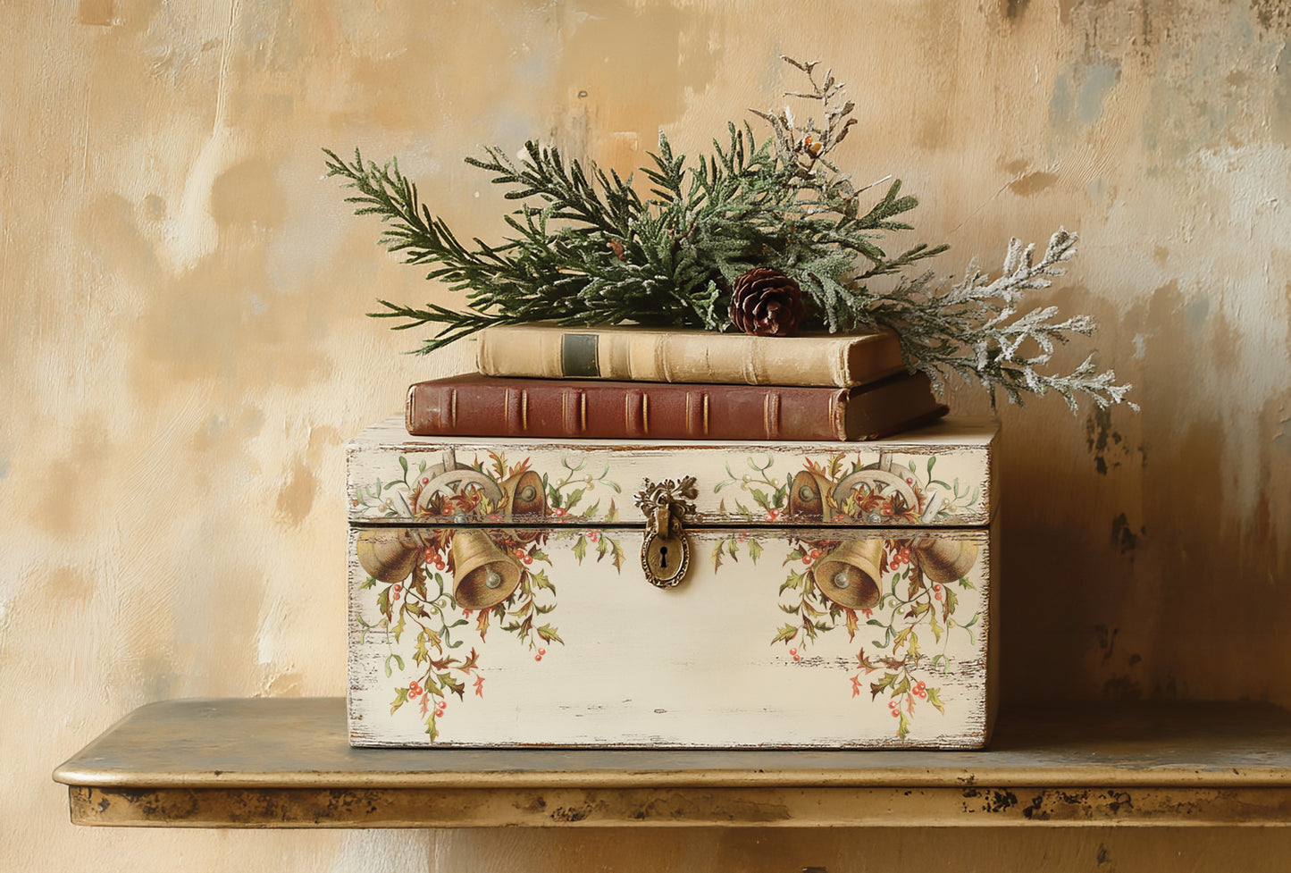 Santa's Hollow - IOD Decor Transfer 8x12- 2025 Holiday
