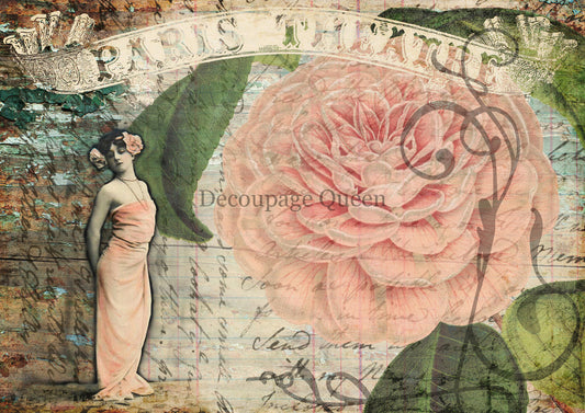 Sweet & Sassy Paris Theatre - Decoupage Queen Rice Paper