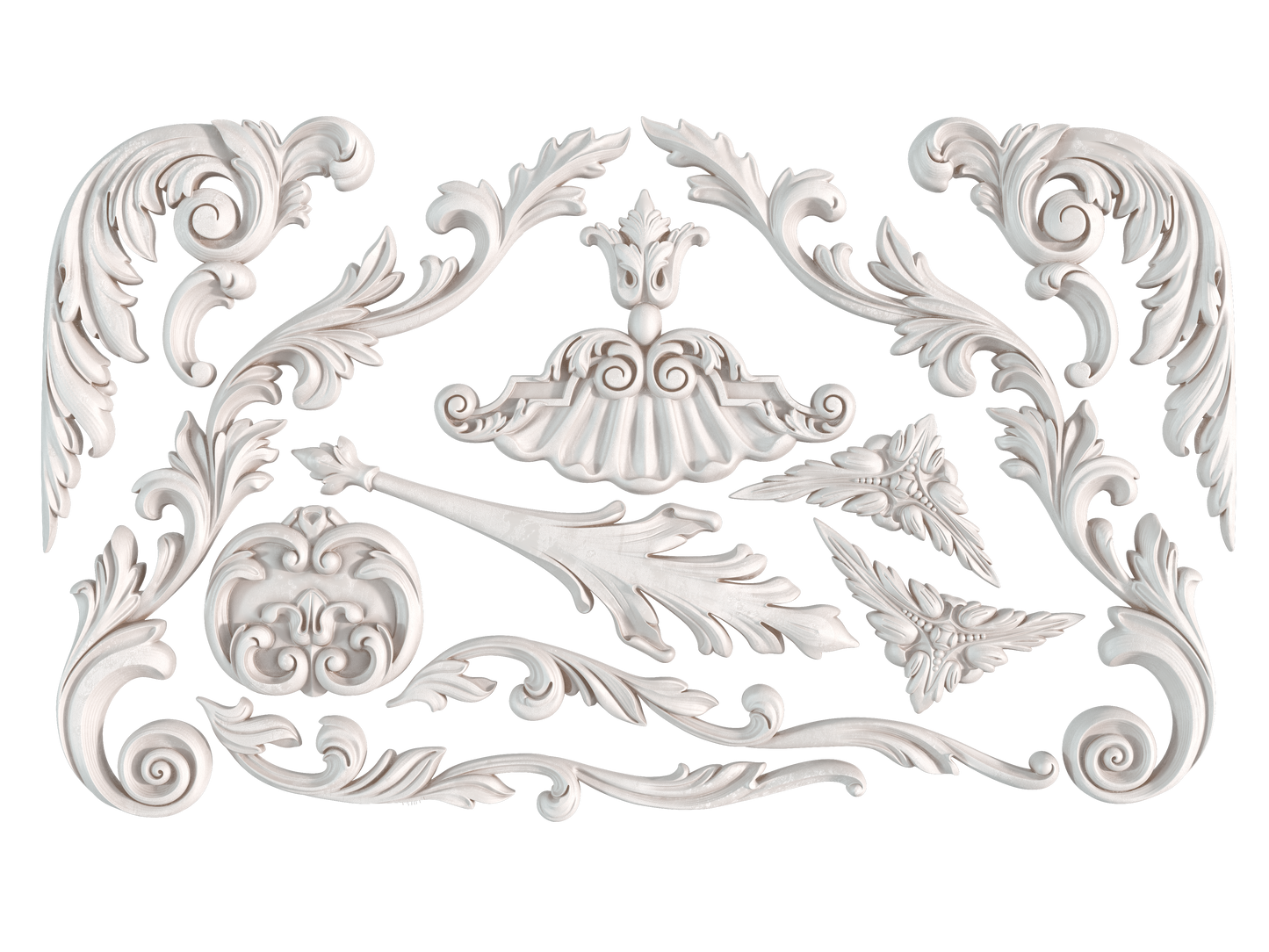 Dainty Flourishes- IOD Mould