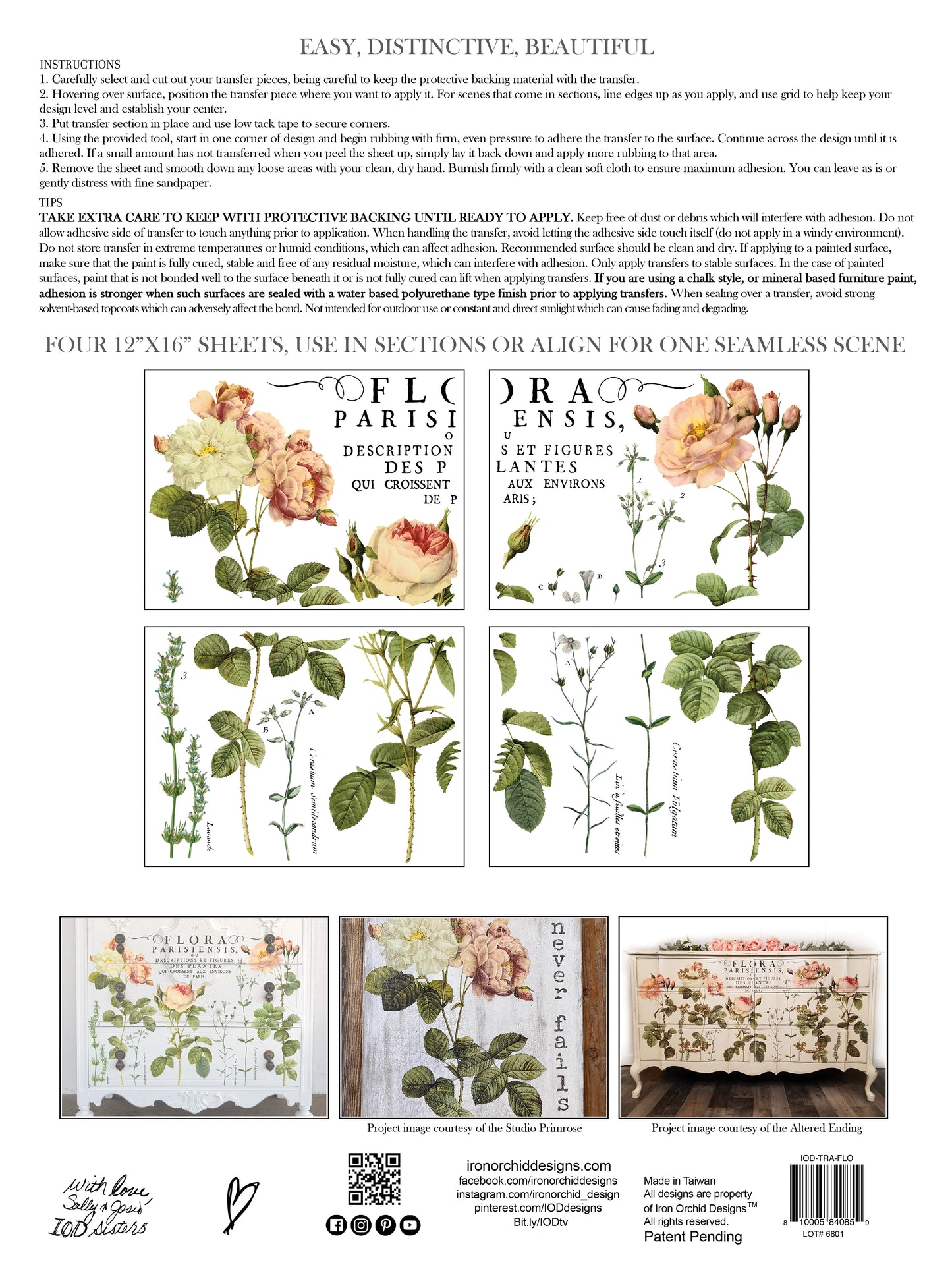 Flora Parisiensis - IOD Transfer