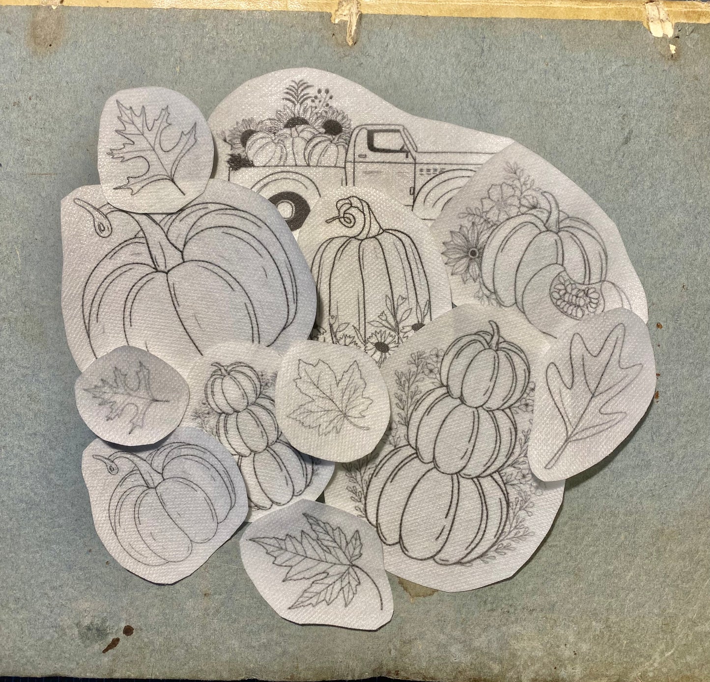 Stick and Stitch Embroidery Pack - Fall