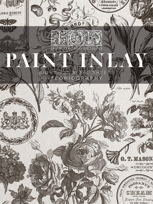 Floriography IOD Paint Inlay 12x16 - Limited Edition