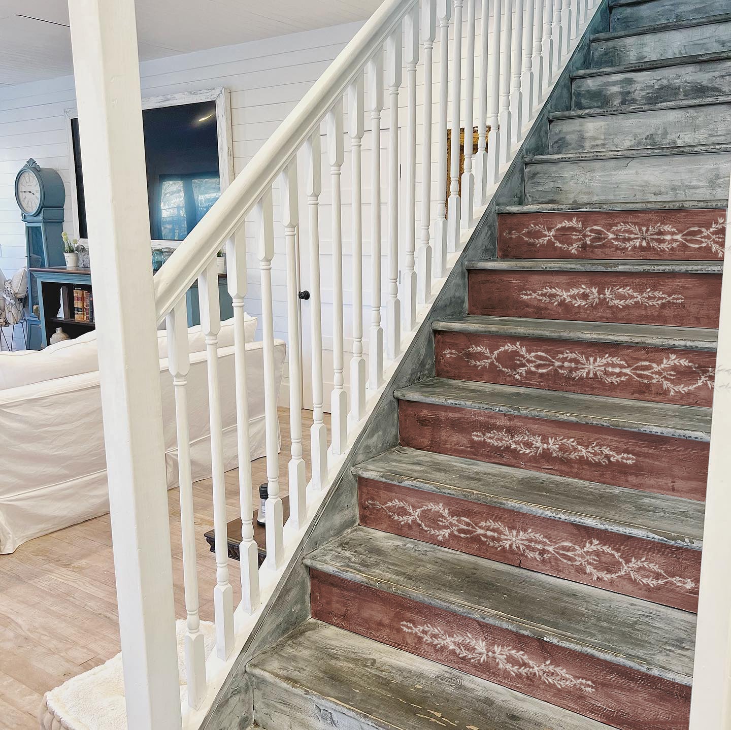 Trompe l'oeil laurel - IOD Paint Inlay - Limited Edition