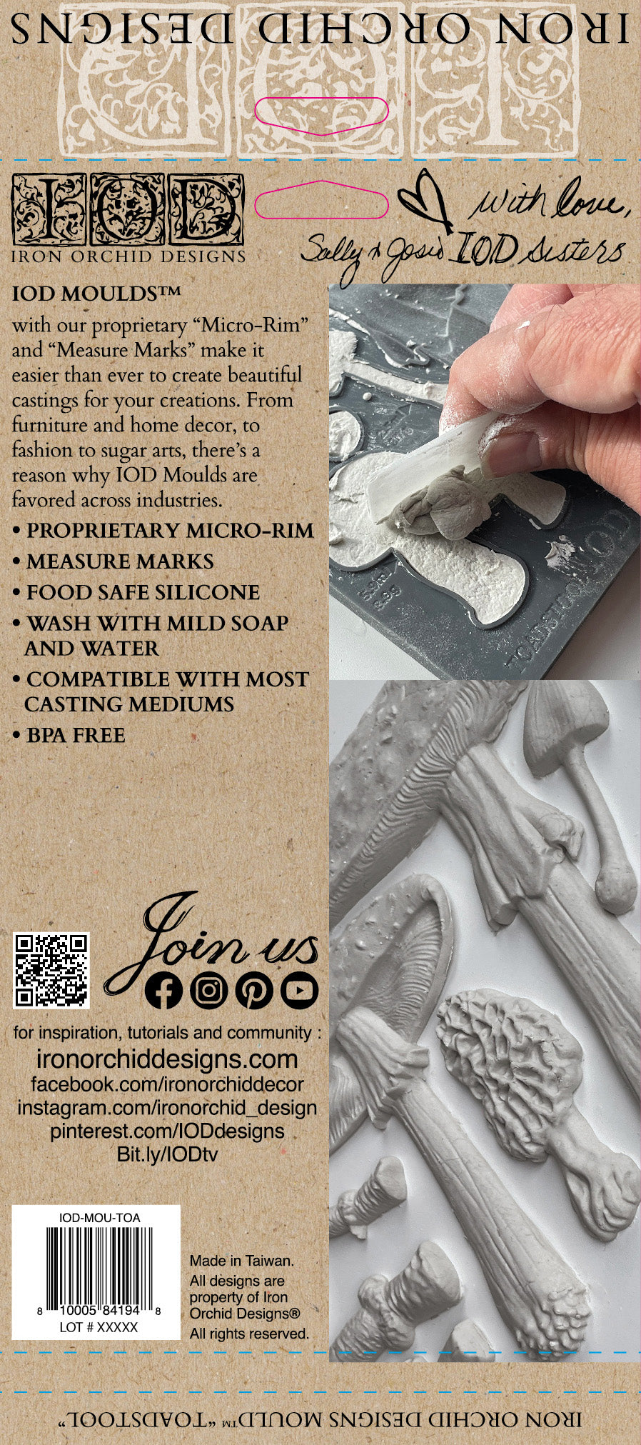 Toadstool - IOD Mould
