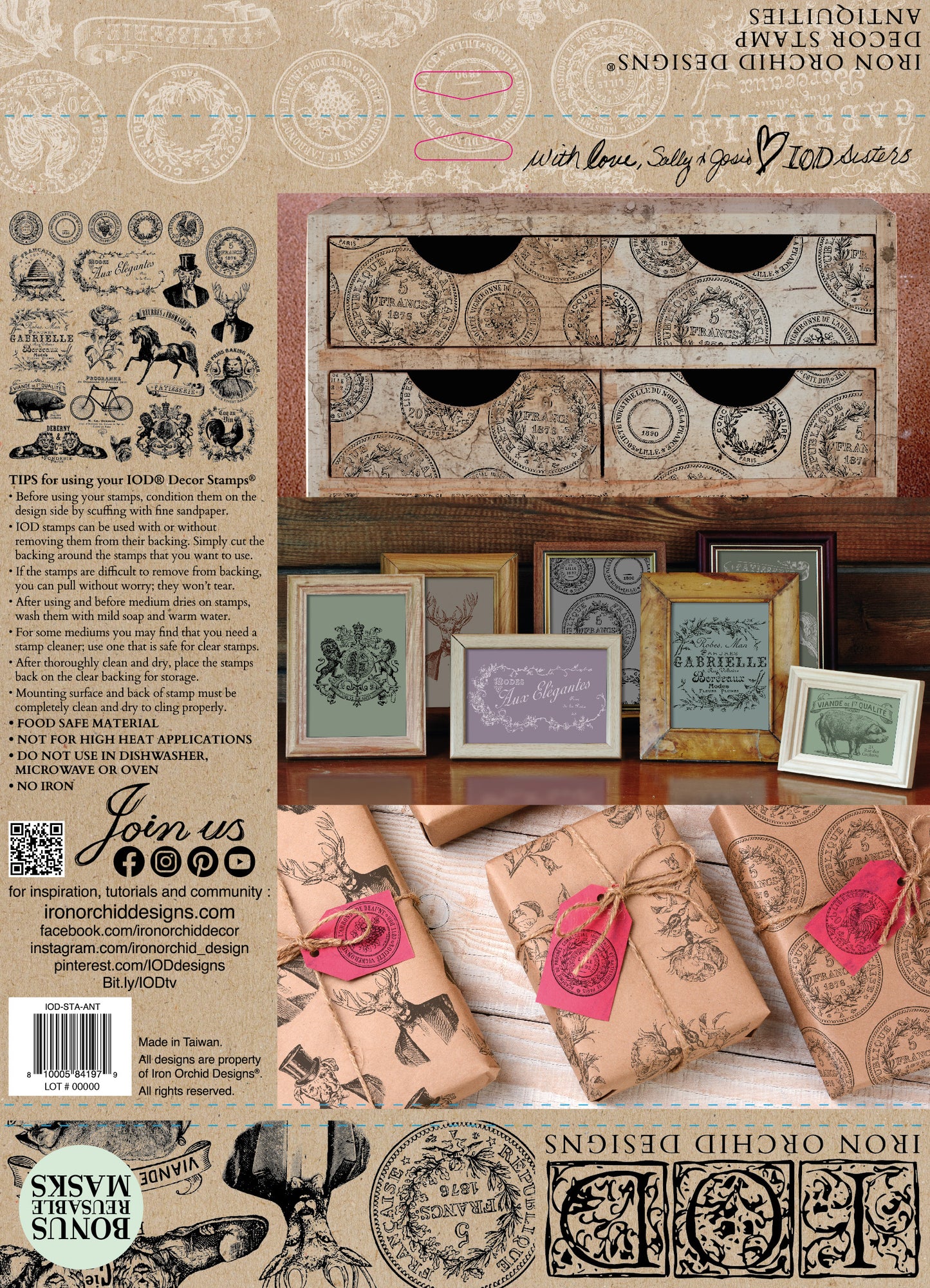 Antiquities- IOD Decor Stamp