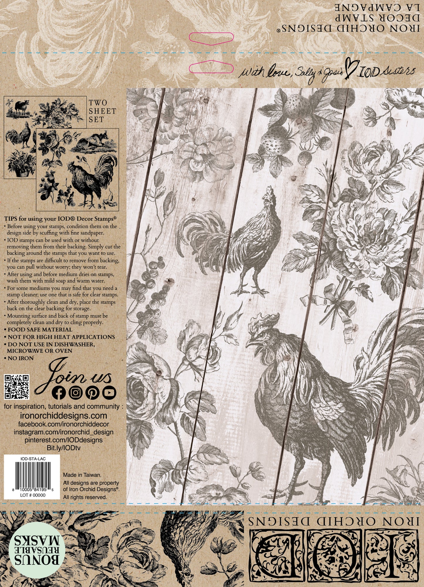 La Campagne - IOD Decor Stamp