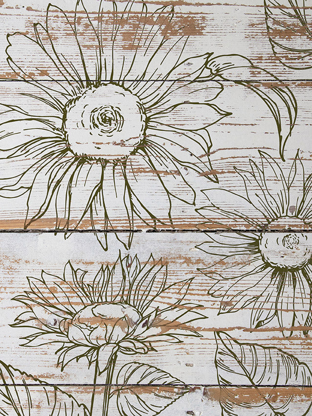 Sunflowers 12x12 IOD Stamp