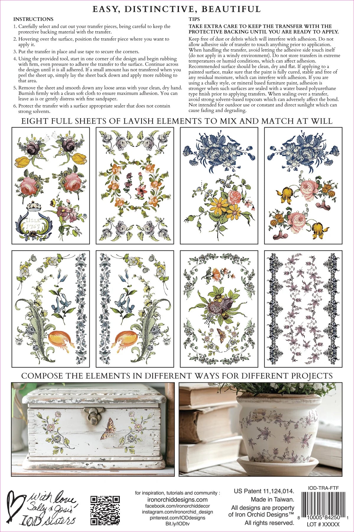 Fairytale Florals - IOD Transfer