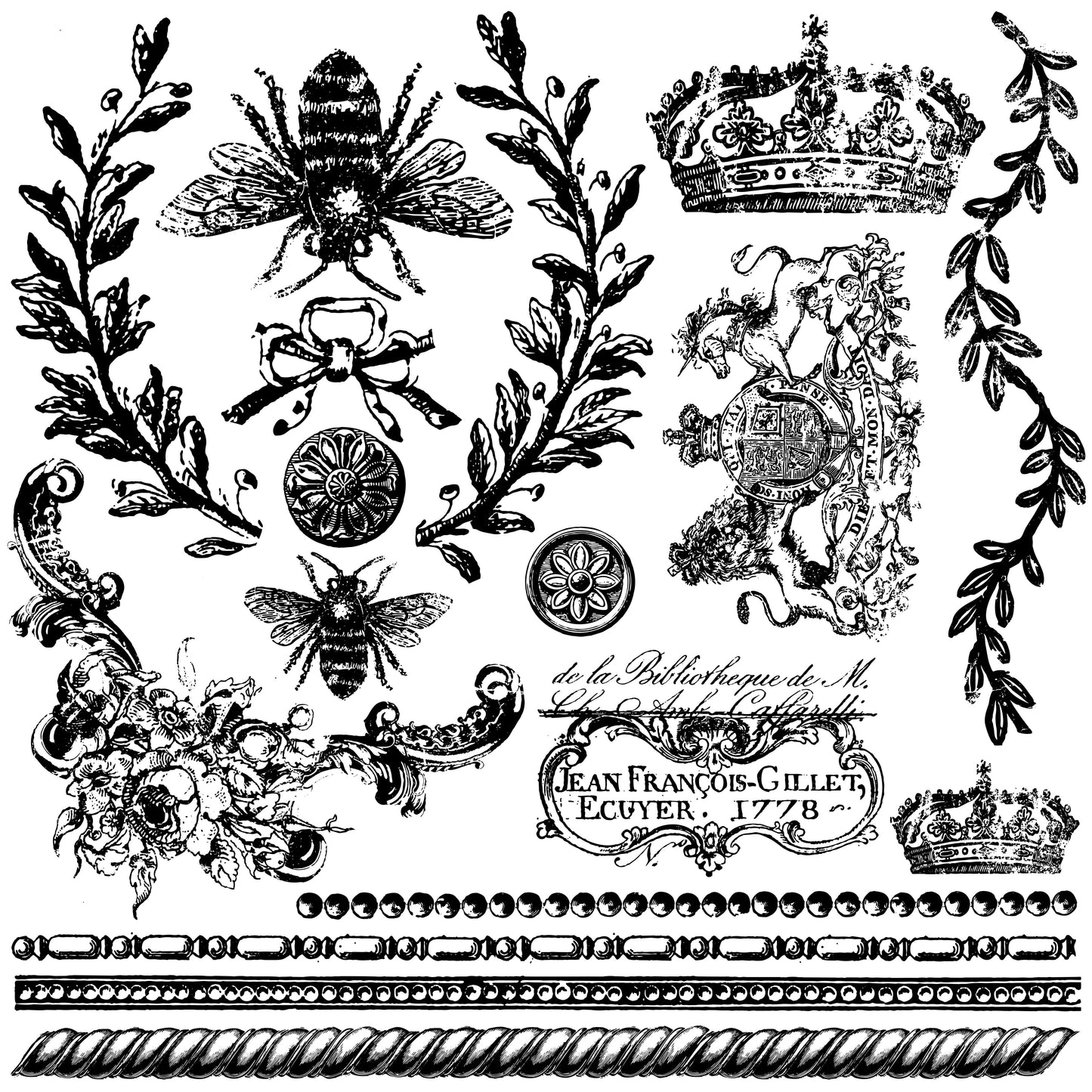 Queen Bee - IOD Decor Stamp