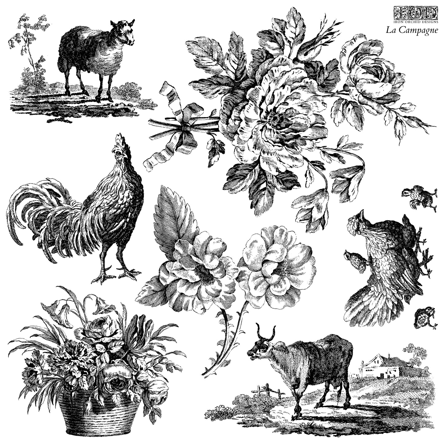 La Campagne - IOD Decor Stamp
