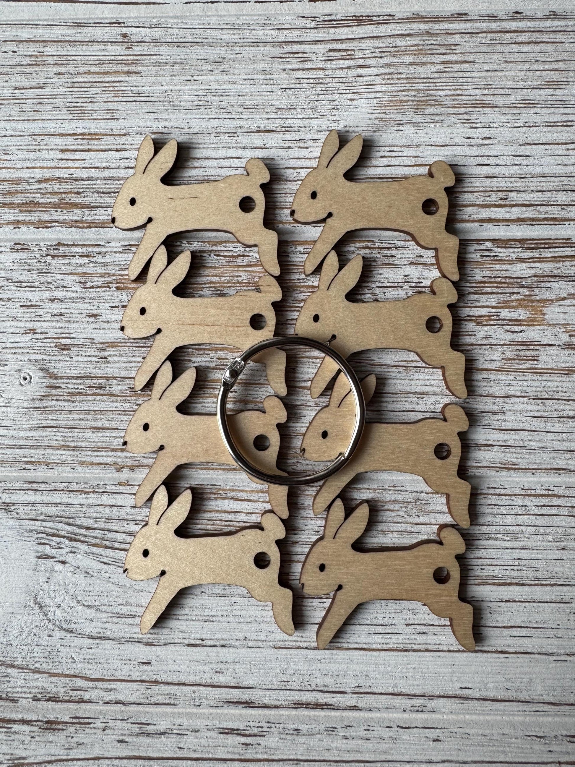 Bunny Rabbit Embroidery Floss Bobbin Gift for Stitchers Thread Winder