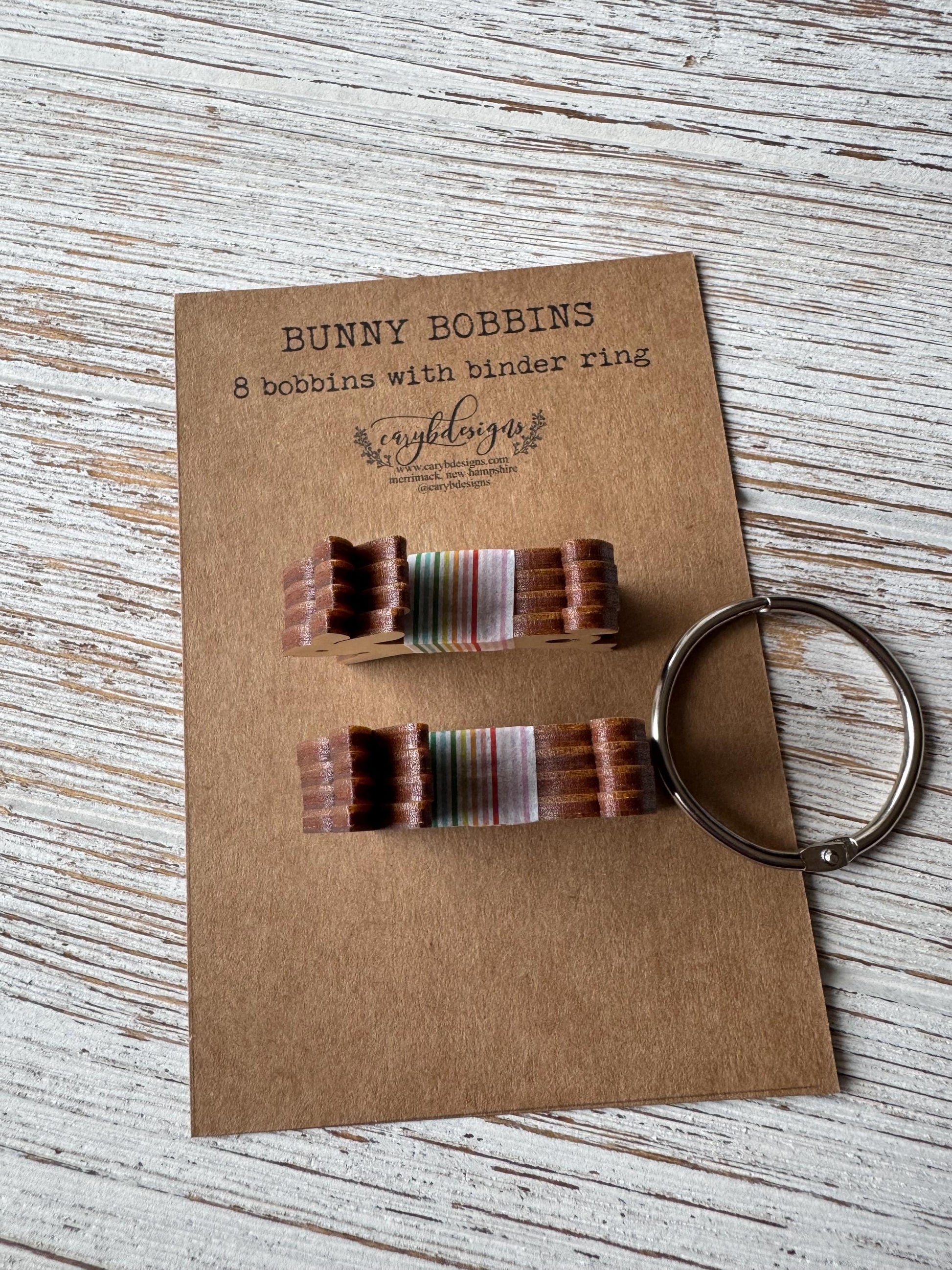 Bunny Rabbit Embroidery Floss Bobbin Gift for Stitchers Thread Winder