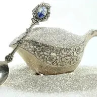 German Glass Glitter - Silver - Fine 90 Grit, 25g