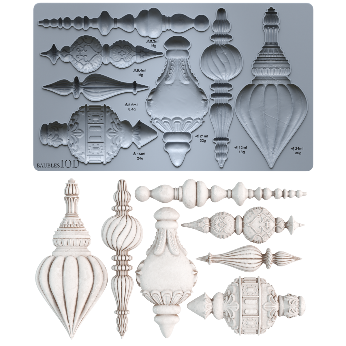 Baubles - IOD Mould 6 x 10 - Winter Encore 2026 Limited Edition