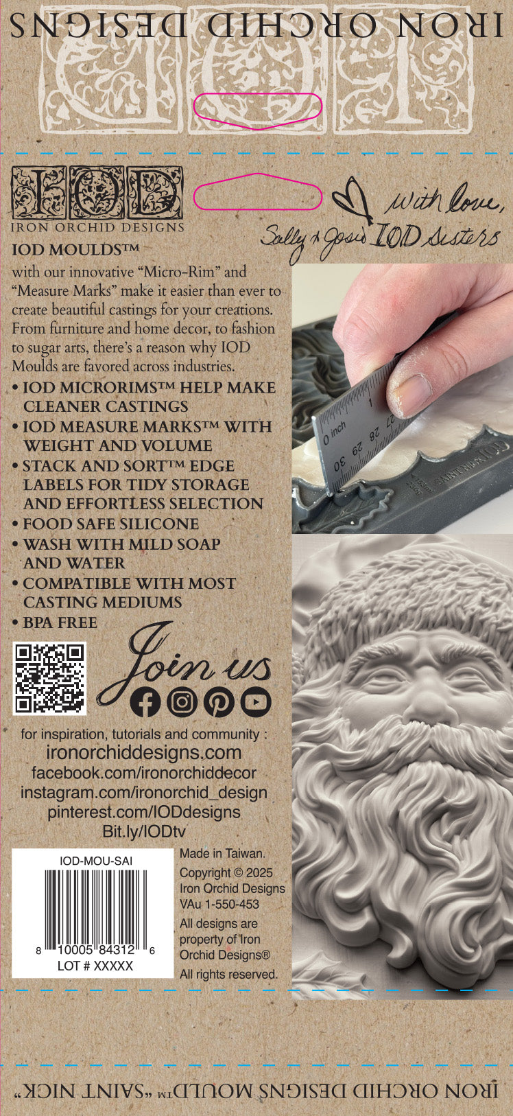Saint Nick - IOD Decor Mould 5x7 - 2025 Holiday