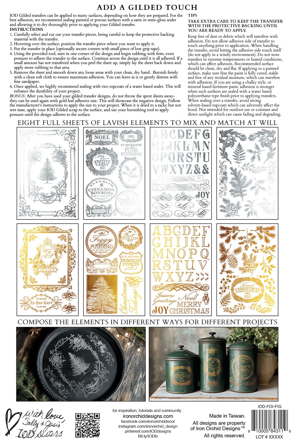 Figgy & Flourish - IOD Foil Transfer 8x12 - 2025 Holiday