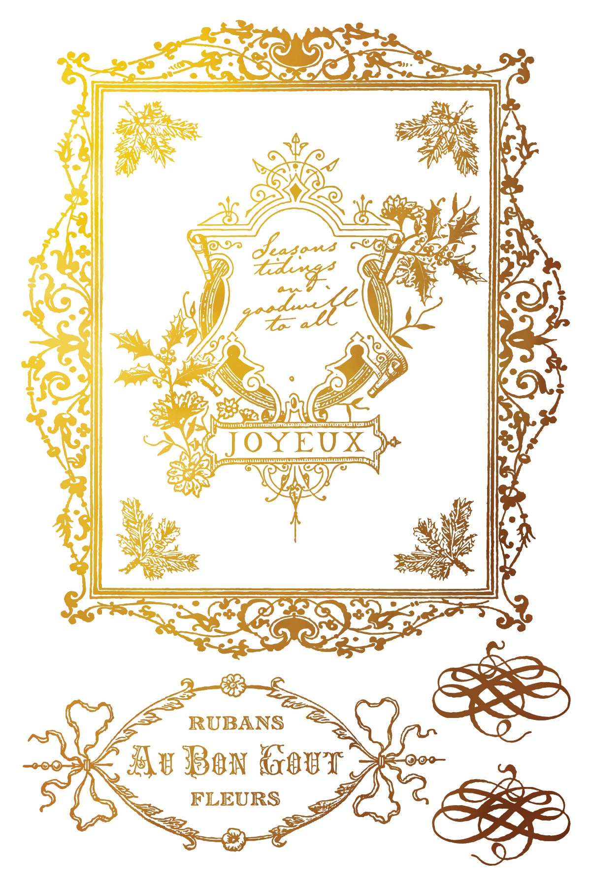 Figgy & Flourish - IOD Foil Transfer 8x12 - 2025 Holiday