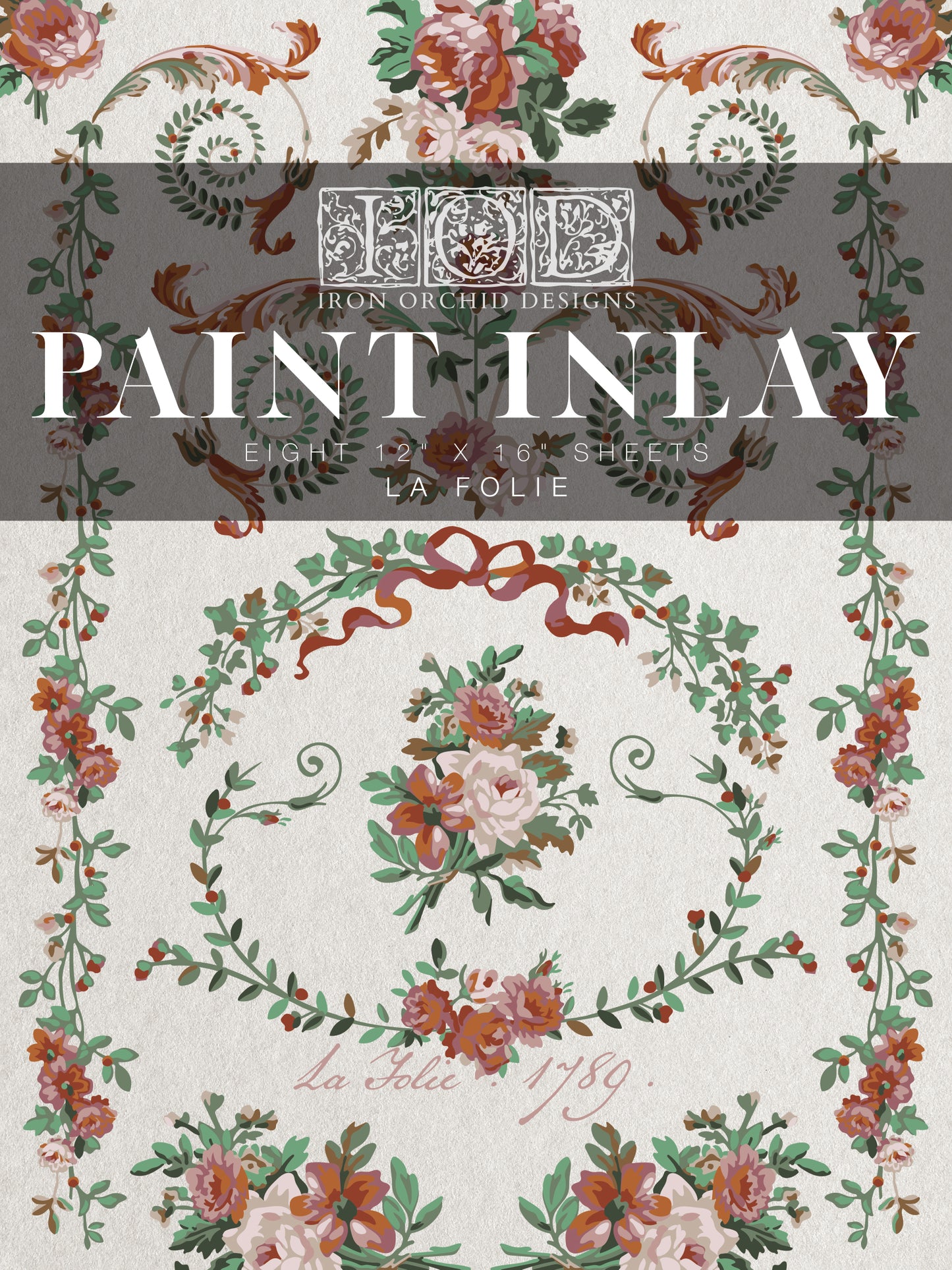La Folie - IOD Paint Inlay 12x16 - 2025 Holiday