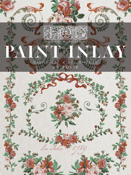 La Folie - IOD Paint Inlay 12x16 - 2025 Holiday