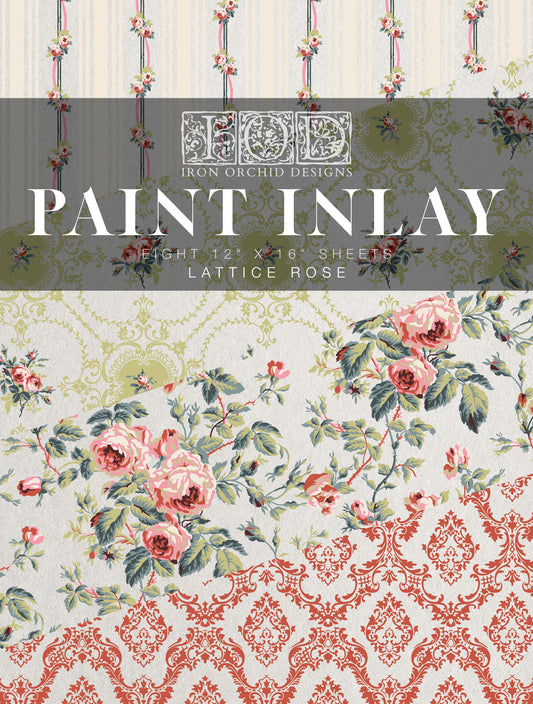 Lattice Rose - IOD Paint Inlay (Limited Edition)