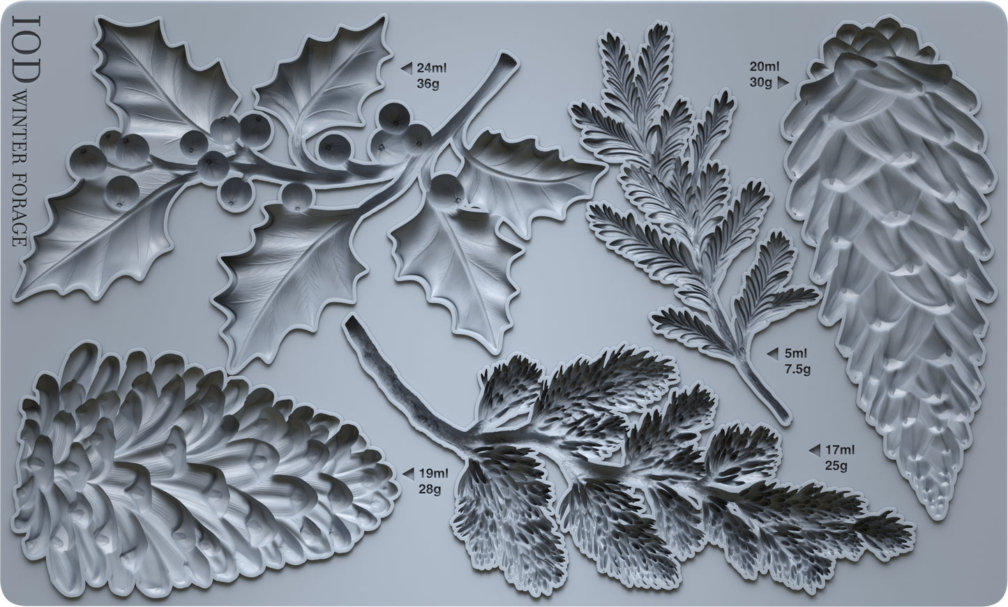 Winter Forage - IOD Decor Mould 6x10 - 2025 Holiday