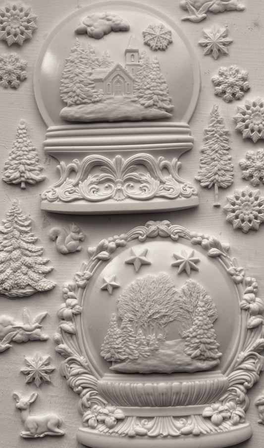 Snow Globes - IOD Decor Mould 6x10 - 2025 Holiday