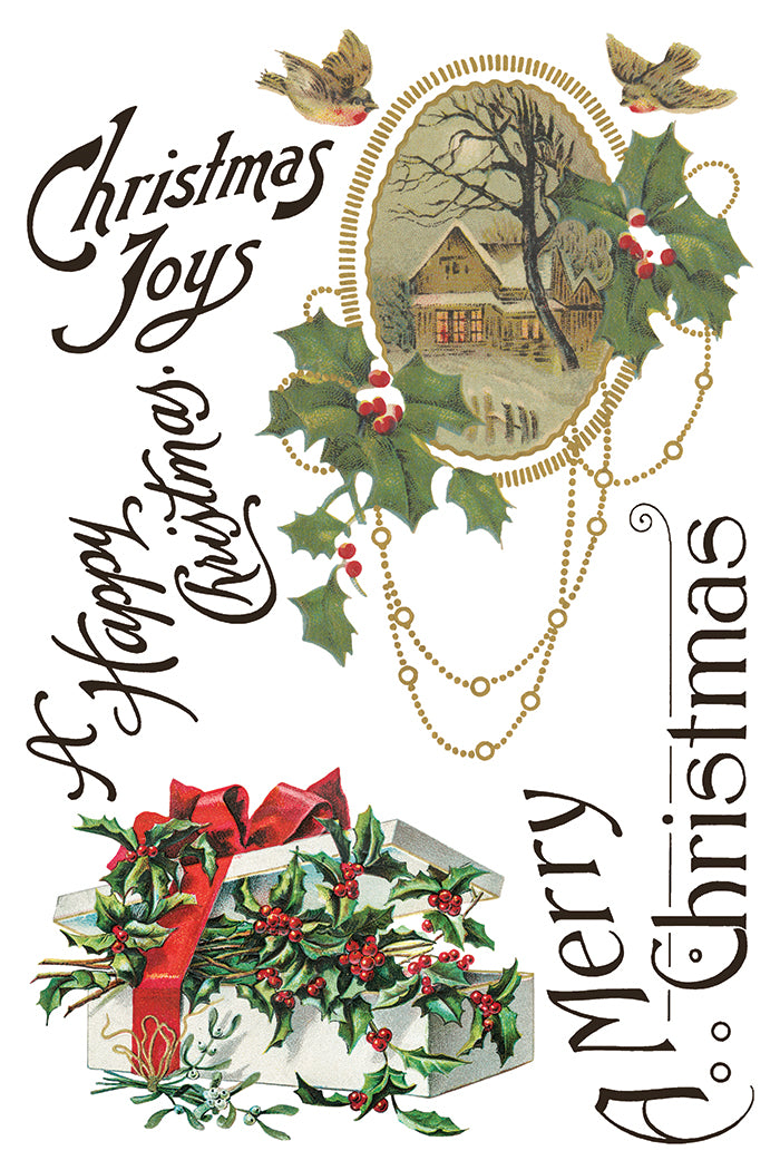Christmas Joy - IOD Decor Transfer 8x12- 2025 Holiday
