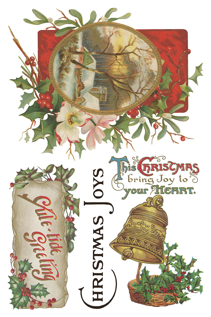 Christmas Joy - IOD Decor Transfer 8x12- 2025 Holiday