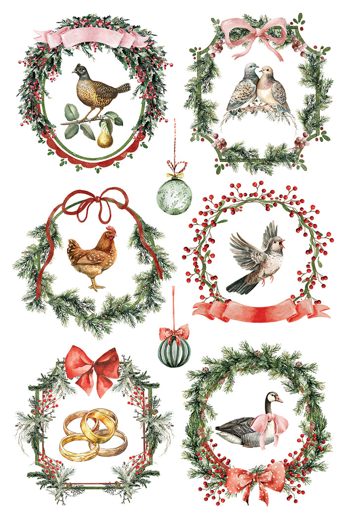 Partridge Lane - IOD Decor Transfer 8x12- 2025 Holiday