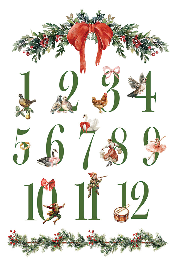 Partridge Lane - IOD Decor Transfer 8x12- 2025 Holiday