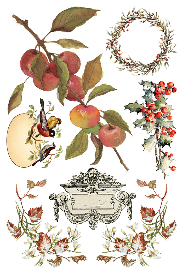 Santa's Hollow - IOD Decor Transfer 8x12- 2025 Holiday
