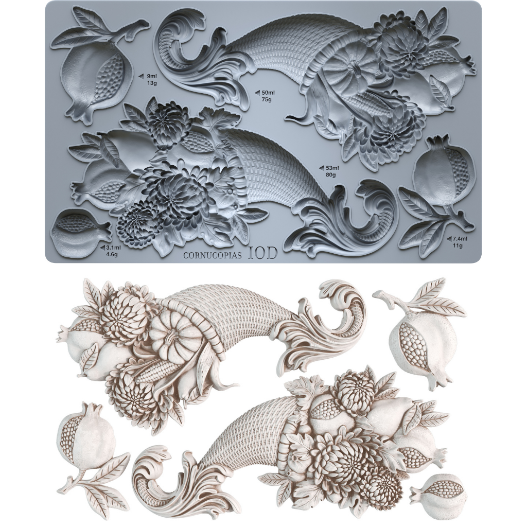 Cornucopias - IOD Mould 6 x 10 - Winter 2026 Limited Edition