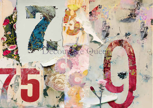 Number Jumble Andy Skinner - Decoupage Queen Rice Paper