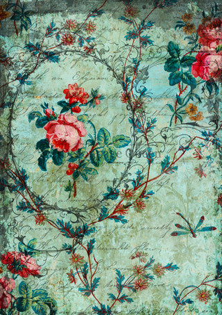 Sweet & Sassy Vintage Floral - Decoupage Queen Rice Paper