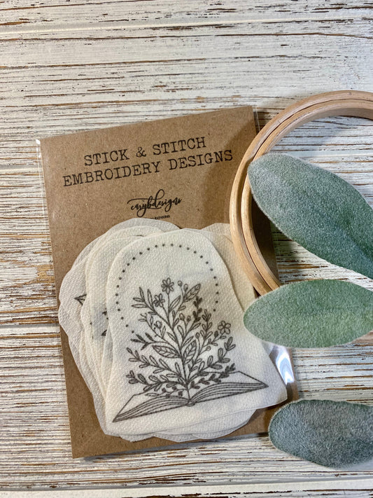 Stick and Stitch Embroidery Pack - Boho Flowers